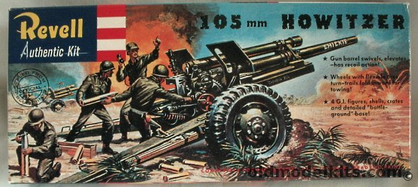 Revell 1/40 105mm Howitzer, H539-79 plastic model kit